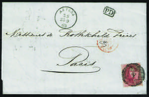 Lettera da Anversa 23. set.1863 per Parigi ... 