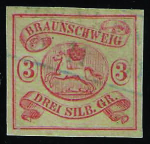Brunswick - 1852 Cavallo s.3 vermiglio (3 ... 