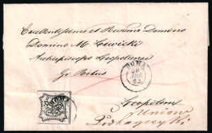 Lettera da ROMA 28 APR.53 con b.8 bianco (9) ... 