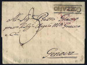 1806 Lettera del 16 dicembre per Genova con ... 