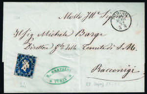 Fresca e bella lettera con c.20 azzurro (2) ... 