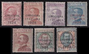 Regno VE3 - 1924 Crociera Italiana cpl. 7 ... 