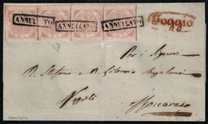 Napoli - Lettera da Foggia 14 luglio 1858 ... 