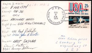 Posta Aerea - 1974 Skylab 4a missione, busta ... 