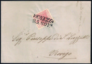 Lettera del 1851 da VENEZIA 23.NOV. a Rovigo ... 