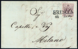 Lettera da BRESCIA 16 APR. del 1851 per ... 