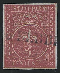 1853/55 c.25 rosso bruno (8 cat.1100) buoni ... 