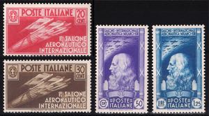 1935 Salone Aeronautico serie cpl. 4 val. ... 