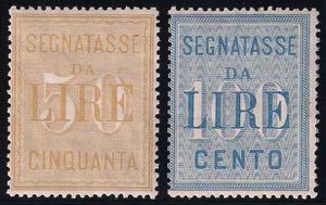 SEGNATASSE - 1903 Alti Valori L.50 giallo + ... 
