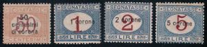1922 Segnatasse serie cpl. 4 val. (T1/4 ... 