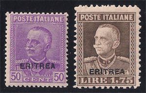 1928/29 Effigie di V.E.III sopr. Eritrea ... 