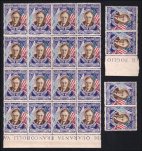 1947 Roosevelt serie cpl. + aerea 14 val. ... 