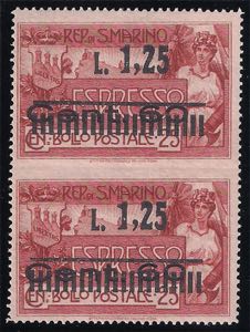 ESPRESSO - 1927 Soprastampato L.1,25 su c.60 ... 