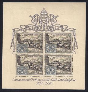 FOGLIETTI - 1952 Centenario dei francobolli ... 