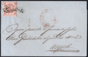Lettera per Napoli del 24 agosto 1860 con ... 