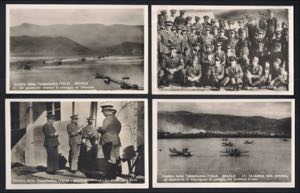 1930 Quattro cartoline della Crociera Aerea ... 