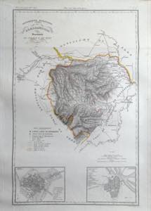 1844 Carta geografica delle province di ASTI ... 