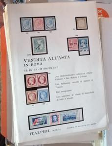 ITALPHIL - Lotto di nove cataloghi dasta ... 