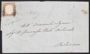 Lettera da Lercara 4 giugno 1861 per Palermo ... 