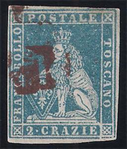 1851 cr.2 azzurro chiaro su grigio (5 ... 