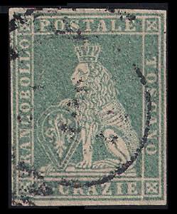 1857 cr.2 azzurro grigio verdastro (13a ... 