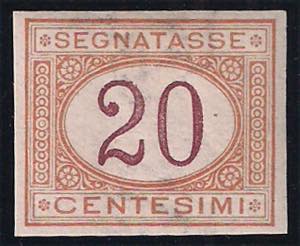 SEGNATASSE - 1890/94 Segnatasse c.20 arancio ... 