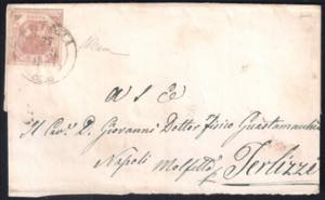 Lettera incompleta da CHIETI 27 MAR.1861 a ... 