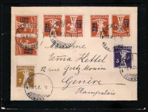 Lettera da Zurigo 13 giugno 1921 per Ginevra ... 