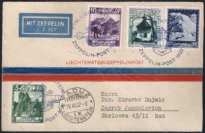 1932 Volo Zeppelin da Vaduz 28 giugno, ... 