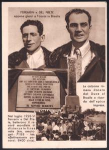 1933 Cartolina commemorativa del record di ... 