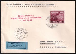 1935 Volo Vaduz - Altenrhein - Innsbruck 1 ... 