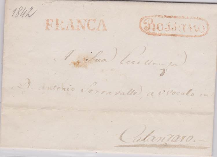 1842-NAPOLI-Lettera FRANCA da ... 