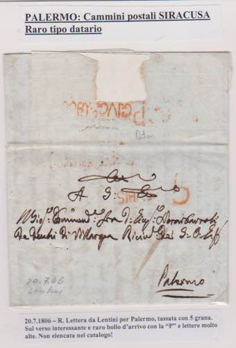 1806-SICILIA-Lettera da Lentini ... 