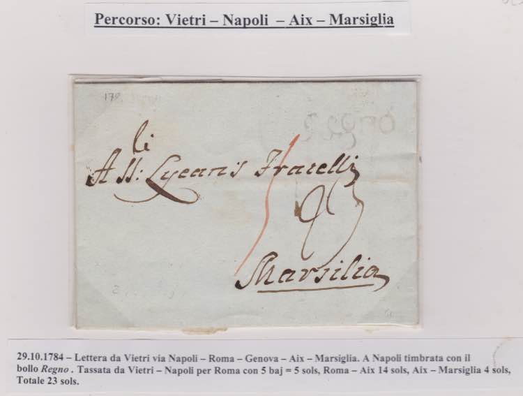 1784-NAPOLI-Lettera da Vietri,via ... 