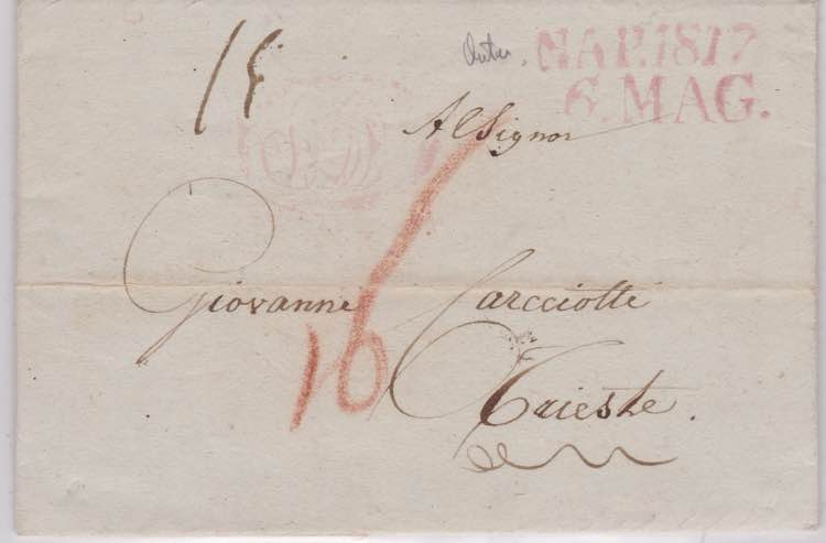 1817-NAPOLI-Lettera da Napoli per ... 