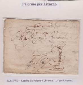 1673-SICILIA-VIA DI MARE-Lettera FRANCA da ... 
