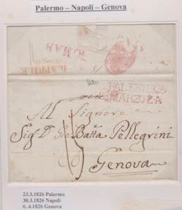 1826-SICILIA-VIA DI MARE-Lettera da ... 