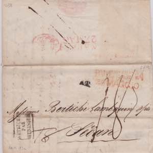 1824-SICILIA-VIA DI MARE-Lettera da Palermo, ... 