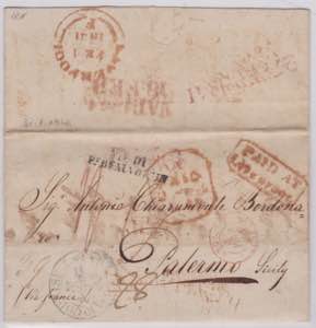 1841-SICILIA-VIA DI MARE-Lettera da ... 
