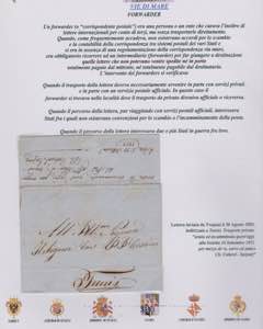 1853-SICILIA-VIA DI MARE-Lettera inviata da ... 