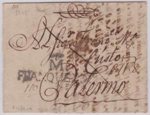 20.11.1802-SICILIA-VIA DI MARE-Lettera da ... 