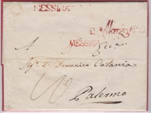 1820-SICILIA-Bollo lineare+datario corsivo ... 