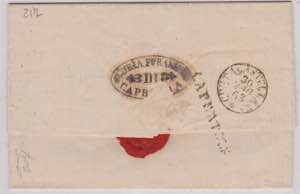 Stato Pontificio,1863, lettera non ... 