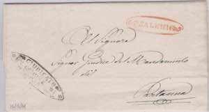 Sicilia.25.5.1861.Lettera da S.Ninfa per ... 