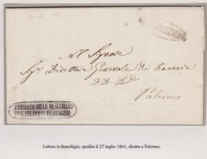 Sicilia.27.7.1861.Lettera da S.Filippo di ... 