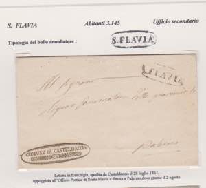 Sicilia.28.7.1861.Lettera da Casteldaccia ... 