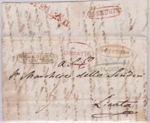1839-SICILIA-Lettera da Noto, via Palermo ... 