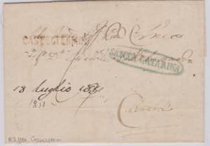 1851-SICILIA-Lettera da Casteltermini,via ... 