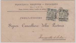 Storia Postale-Umberto I°-1891-Francobolli ... 