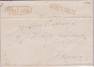 1852-NAPOLI-Lettera FRANCA da Palmi per ... 